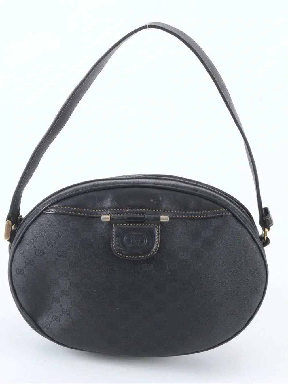 Gucci Micro GG Monogram Oval Shoulder Bag